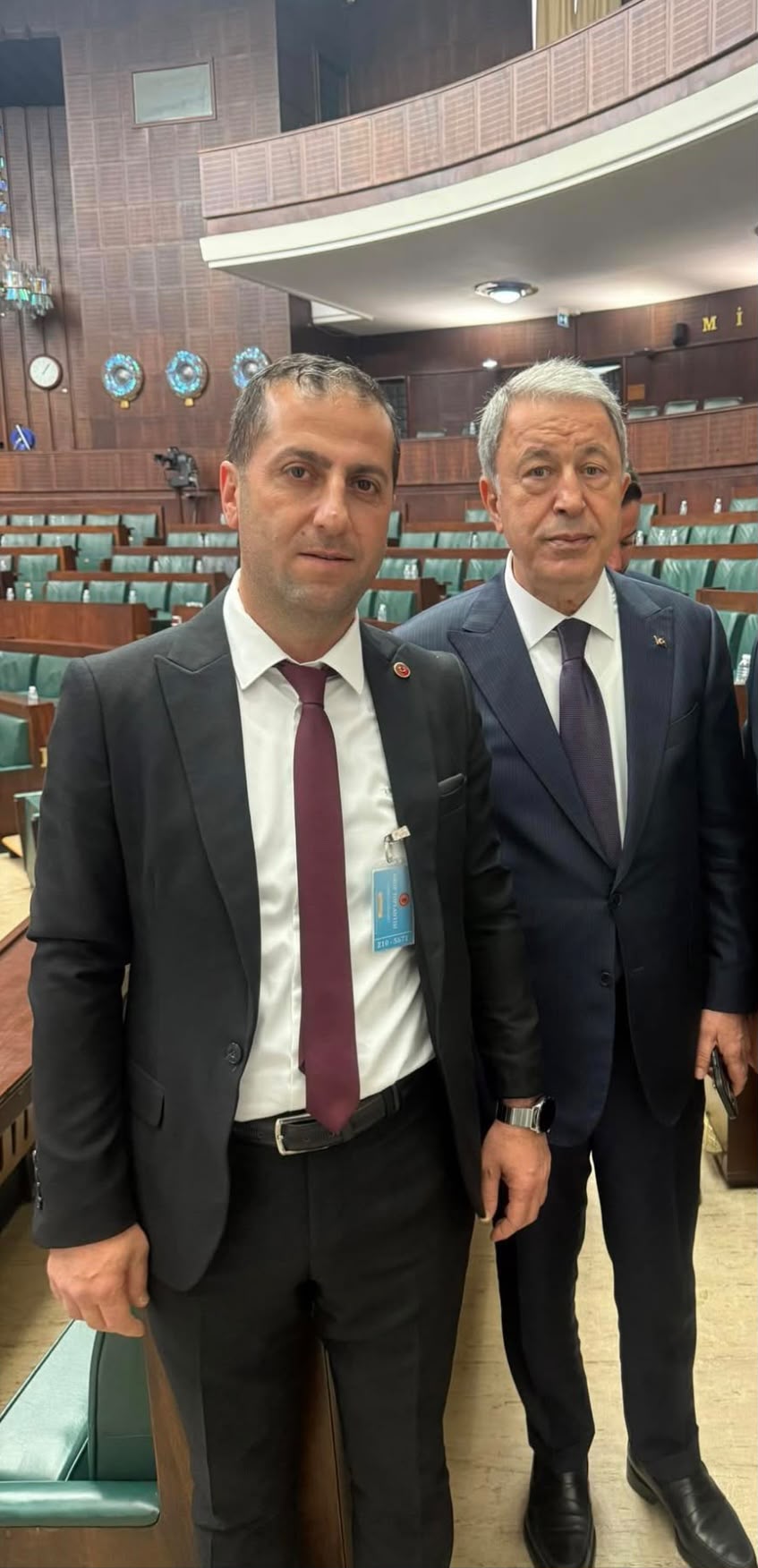 Osman Mazlum Türkiye Büyük Millet Meclisi ziyareti sırasında